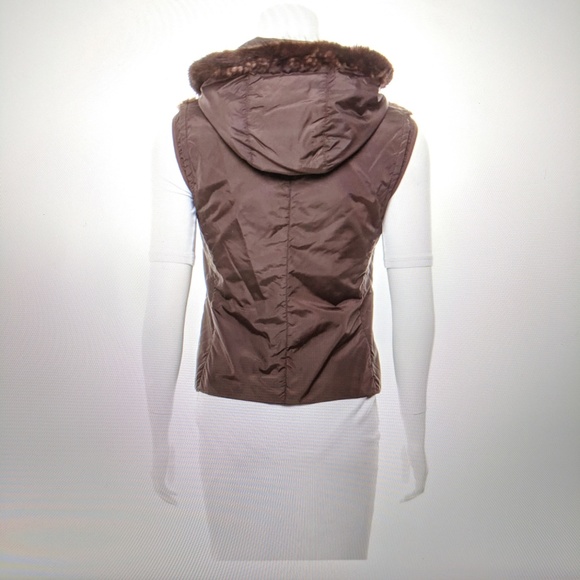MINK MAXMARA fur VEST with hood - Picture 4 of 7